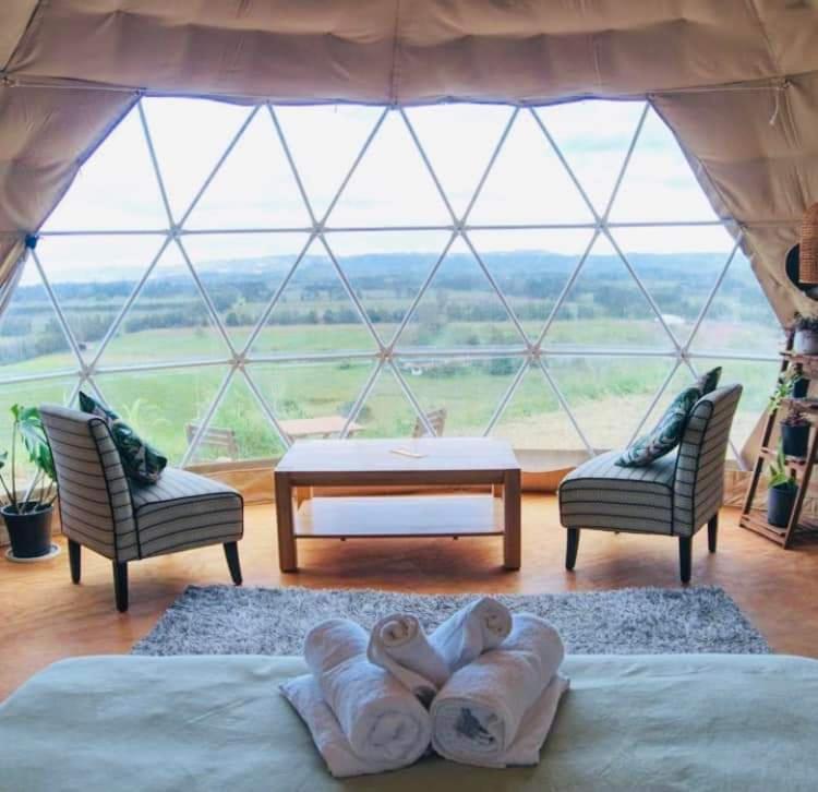 1 Waipu Off-Grid Eco Seaview Geodesic Glamping Dome Hotell Eksteriør bilde