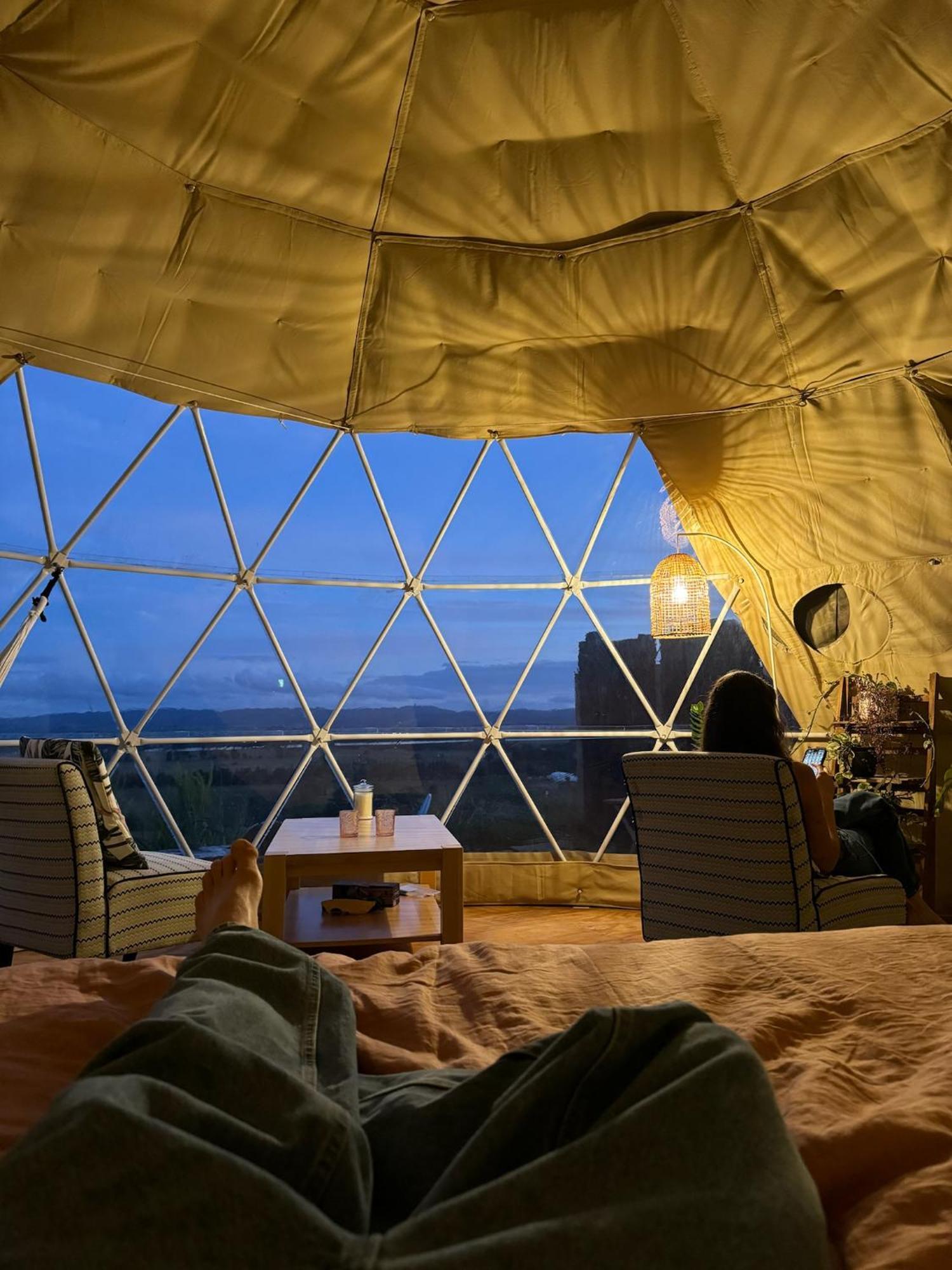 1 Waipu Off-Grid Eco Seaview Geodesic Glamping Dome Hotell Eksteriør bilde